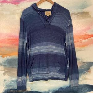 🔥EC🔥Lucky Brand California Cotton Blend Knit Drawstring Hoodie.